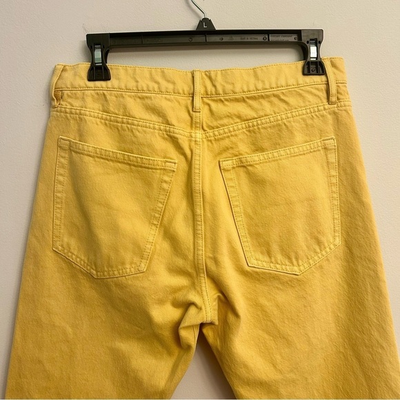 Club Monaco Jeans Yellow Women Size 27 The Relaxed Slim - Picture 5 of 11